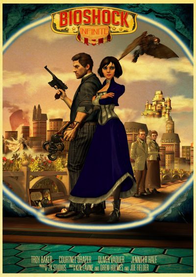 Shooting Game  Bioshock  Retro Kraft Hot Poster