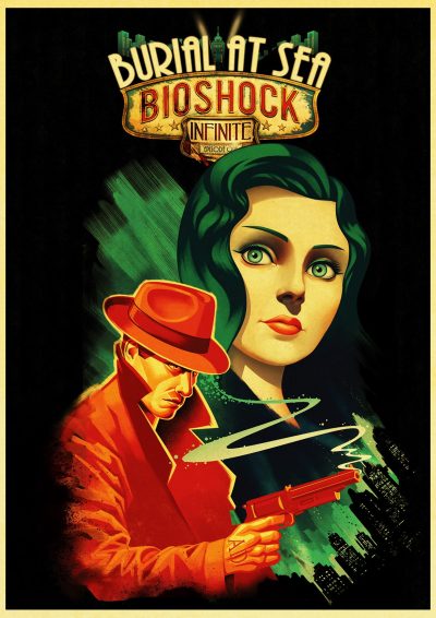 Shooting Game  Bioshock  Retro Kraft Poster