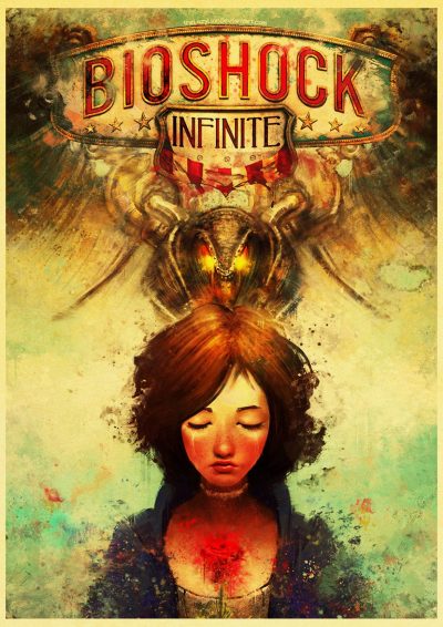 Old Game  Bioshock  Retro Kraft Poster