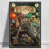 Video Game Bioshock Rapture Posters and Prints Canvas Painting Wall Pictures for Living Room Boy Room 7 - Bioshock Merch