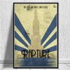 Video Game Bioshock Rapture Posters and Prints Canvas Painting Wall Pictures for Living Room Boy Room 8 - Bioshock Merch