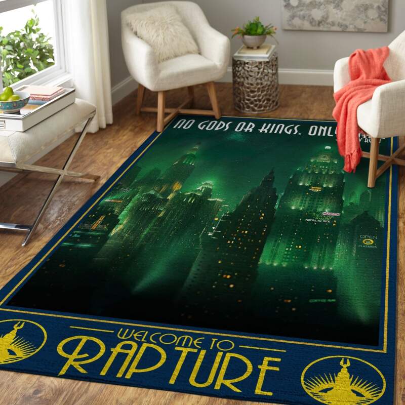 bioshock welcome to rapture area rug 0 - Bioshock Merch