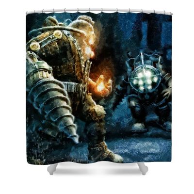 Bigdaddy Showdown Shower Curtain