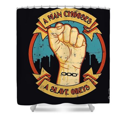 Bioshock A Man Chooses Shower Curtain