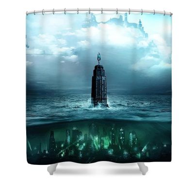 Bioshock City Shower Curtain