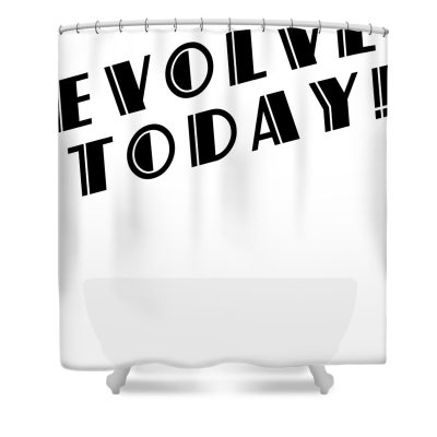 BioShock  Evolve Today Black Shower Curtain
