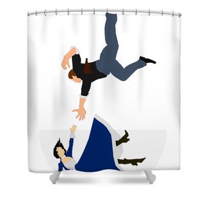 Bioshock Fall Shower Curtain