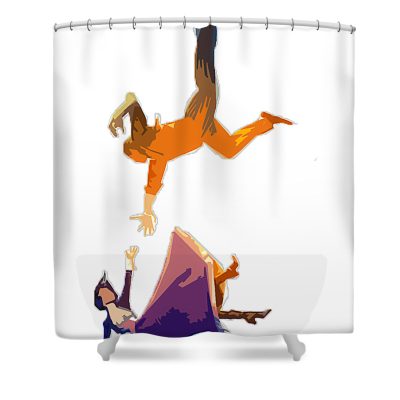 Bioshock Infinite Booker Dewitt amp Elizabeth Shower Curtain