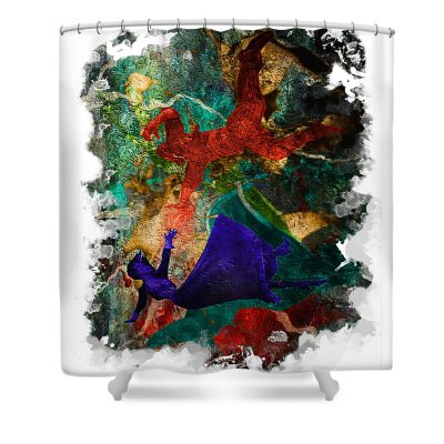 Bioshock Infinite Falling Shower Curtain