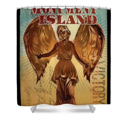 BioShock Infinite Souvenir from Monument Island Shower Curtain