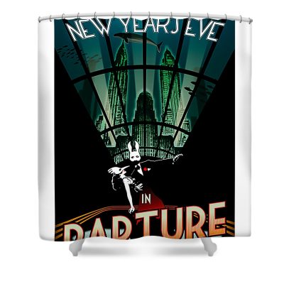 BioShock New Years in Rapture Shower Curtain