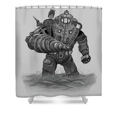 Subject Delta Bioshock Shower Curtain